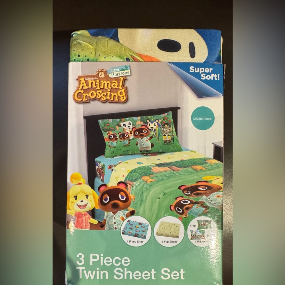 ❤️NWT TWIN Sheet Set Three Piece Microfiber - Green